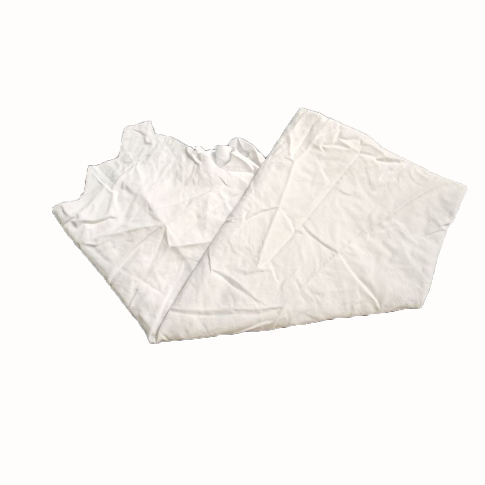 20kg white Industrial wiping rags Cleaning cloth Bag of rags 