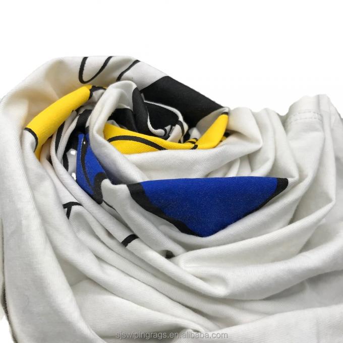 Cheap cotton clean cloth used white printed t shirt rags cotton workshop wiping mechanic rags 0