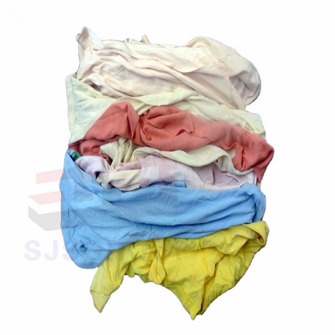 Factory Direct Selling High Quality rags 10kg blocks Industrial Trapo Color Cotton T Shirt Workshop Rags 1