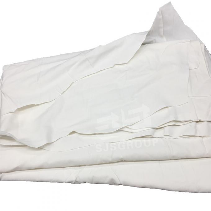 Regular Size White Bed Sheet Rags 100% Cotton sheeting Rags Textile Waste Recycled Cotton Cloth Industrial Cleaning Rag 0
