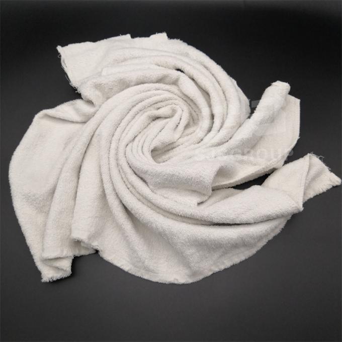 High Quality White Used Hotel Towel Rags Industrial Wiping Cotton Cloth Workshop Wiping Rags 0