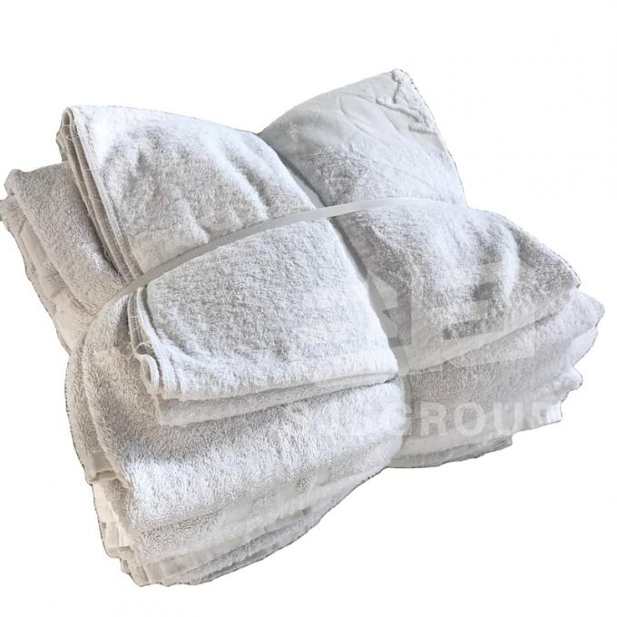 Universal Cleaning Cloth Recycling Cut Hotel White Bath Towel Rags Duster Cloth Cleaning Cotton Rags 0