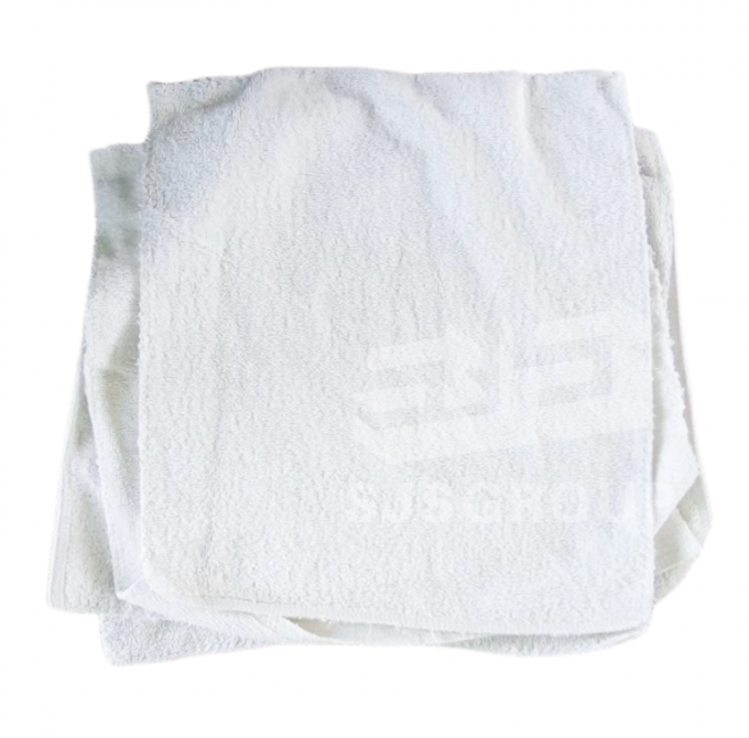 Universal Cleaning Cloth Recycling Cut Hotel White Bath Towel Rags Duster Cloth Cleaning Cotton Rags 2
