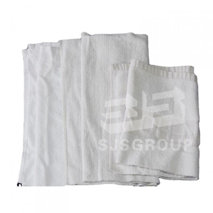Universal Cleaning Cloth Recycling Cut Hotel White Bath Towel Rags Duster Cloth Cleaning Cotton Rags 1
