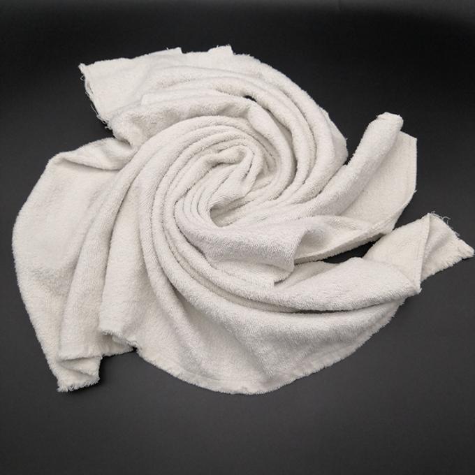 Heavy duty 10Kg 25Kg Super absorption Cotton Rag Cut Used Towels Cotton Wiping Rags 25Kg Package White Towel Rags 0