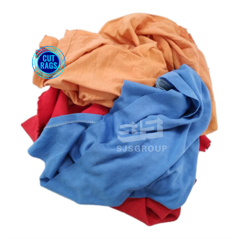 Free Sample 10Kg Dark Color Cleaning Industrial Wiping Rags Cut T Shirt ...