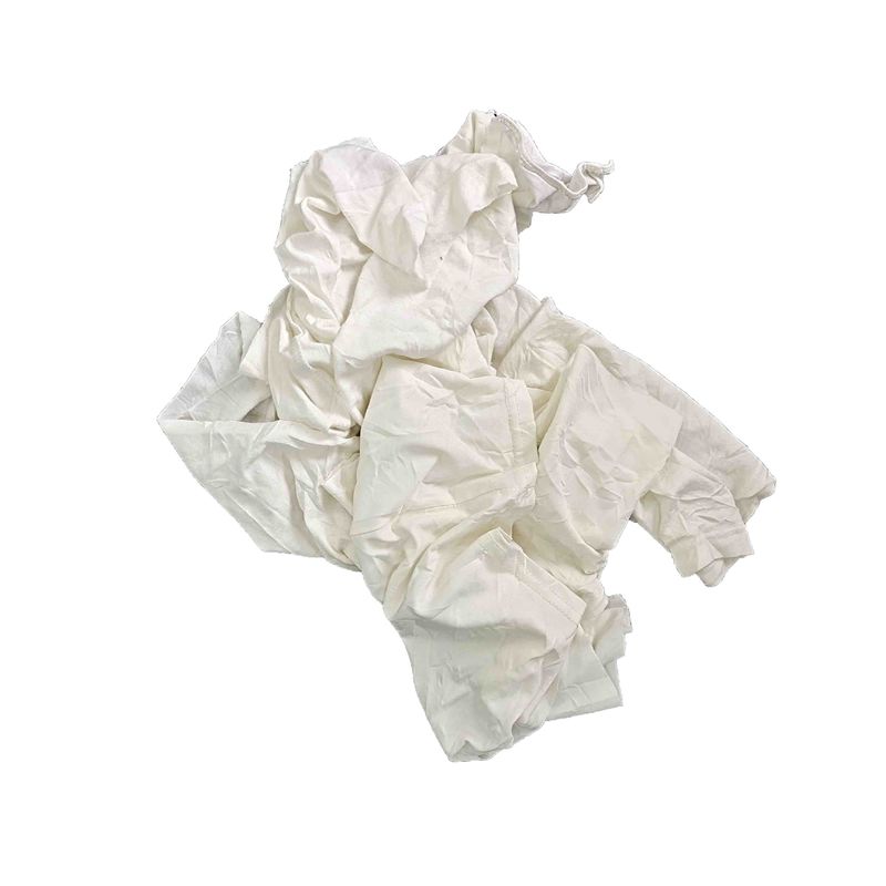 SGS Industrial Cleaning 5kg/Bag White T Shirt Rags