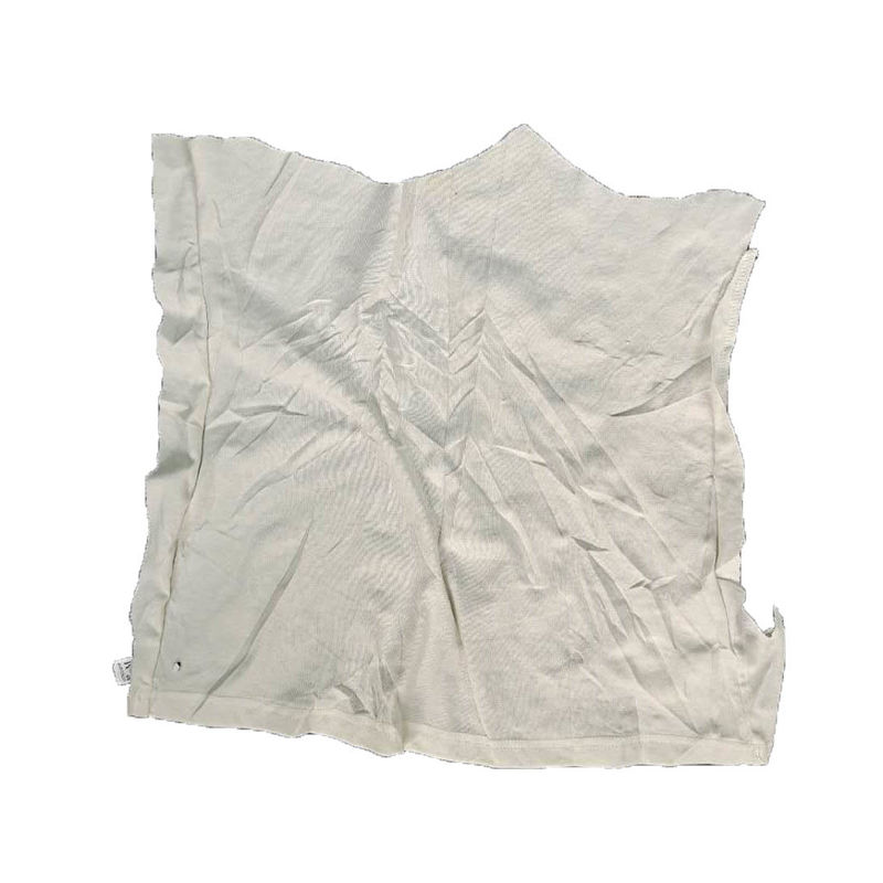 100% Cotton 25cm 10Kg Packaging White Cotton Rags