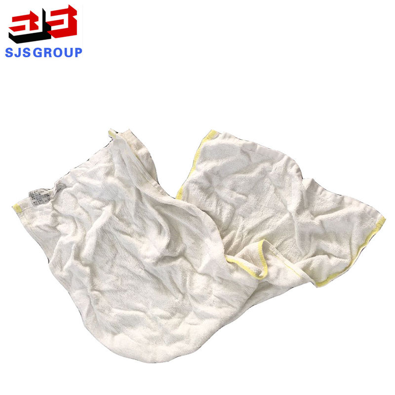 Pure White 25kg/Bale 55cm 100 Cotton Rags
