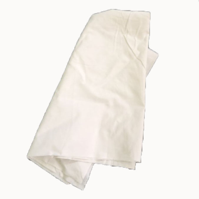 SGS No Logo Pure White 100% Cotton Wiping Rags 39*39cm