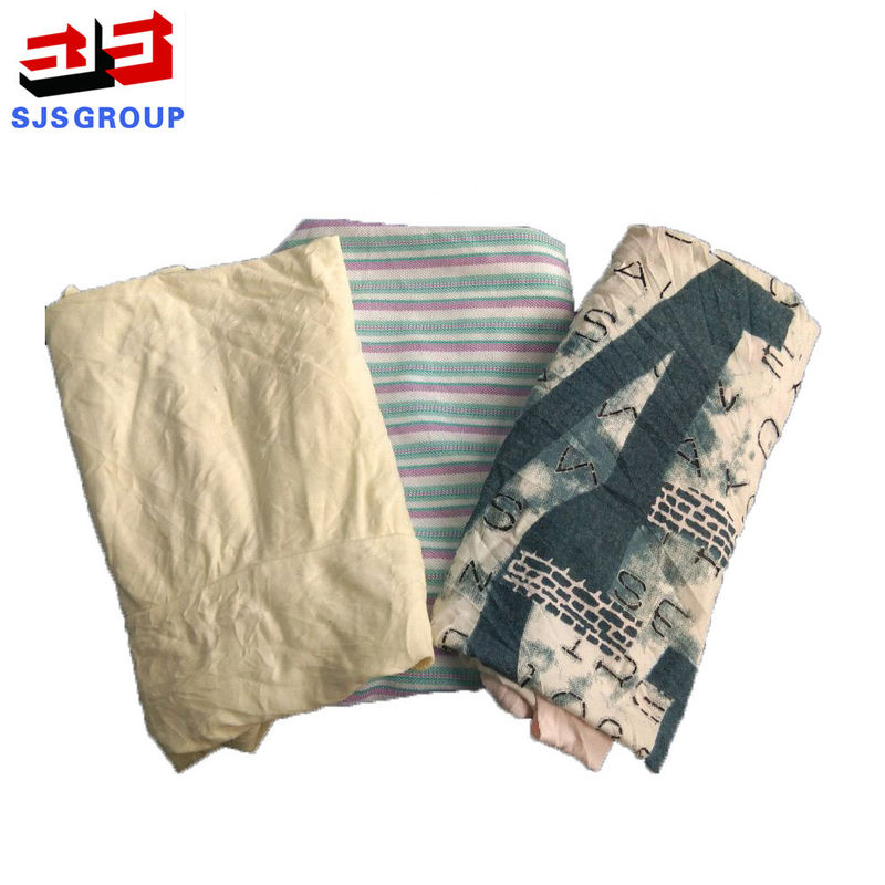 SGS 40*40cm 100% Cotton Colored T Shirt Rags For Machine Cleaning