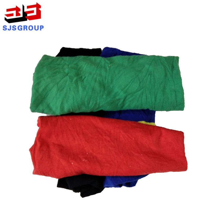 No Dirty Mixed Color 95% Cotton T Shirt Rags For Wiping