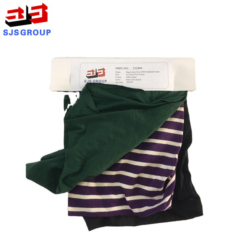No Dirty Mixed Color 95% Cotton T Shirt Rags For Wiping