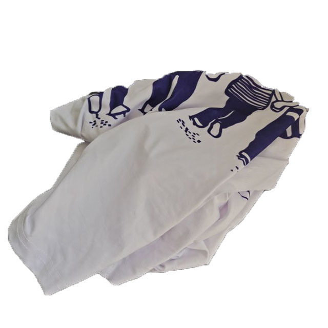 Lint Free Recycled Printed Cotton Wiping Rags for Marine Cleaning