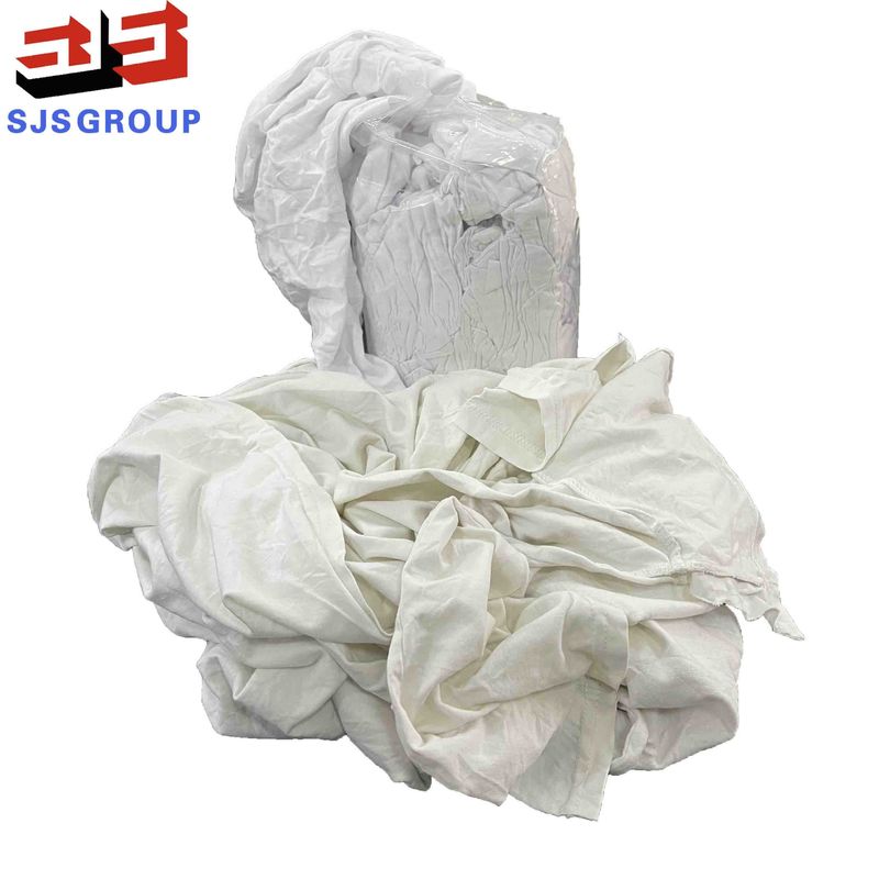 Marine Cleaning Strong Water Absorbency 10kg 100 Cotton White T Shirt Rags