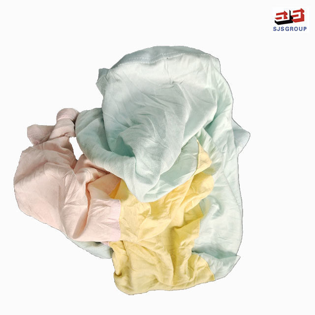 No Metal Lint Free Light Color Cotton Mixed T Shirt Cleaning Rags