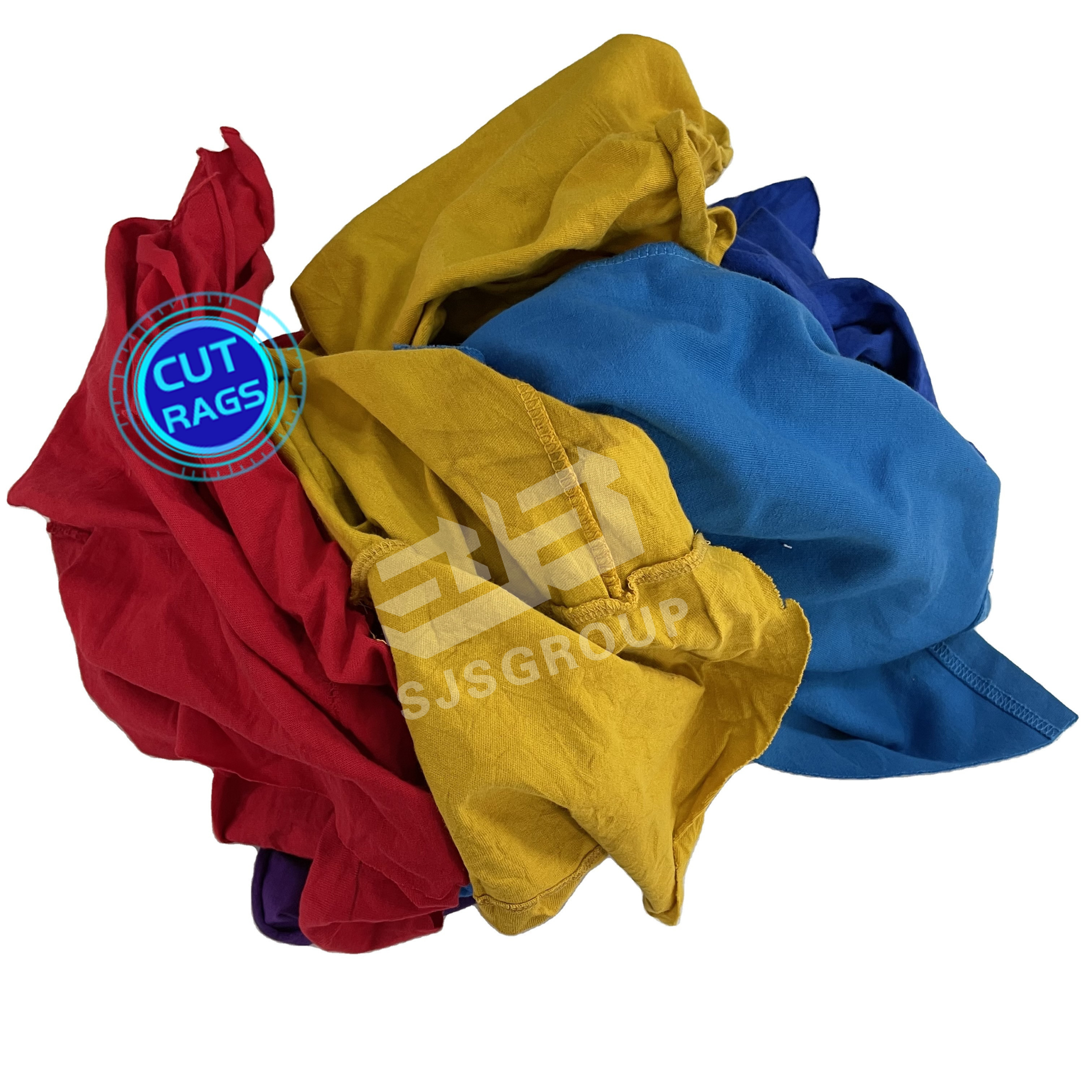 Multicolor 5kg 10kg 20kg 25kg 100kg Clean tshirt rags Mix Color Cotton ...