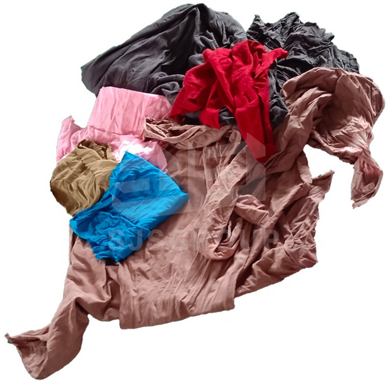 Tv Commercial Rag High absorbency Cut T-shirt Rags Mixed Coloured 100% Cotton Waste Rags ...