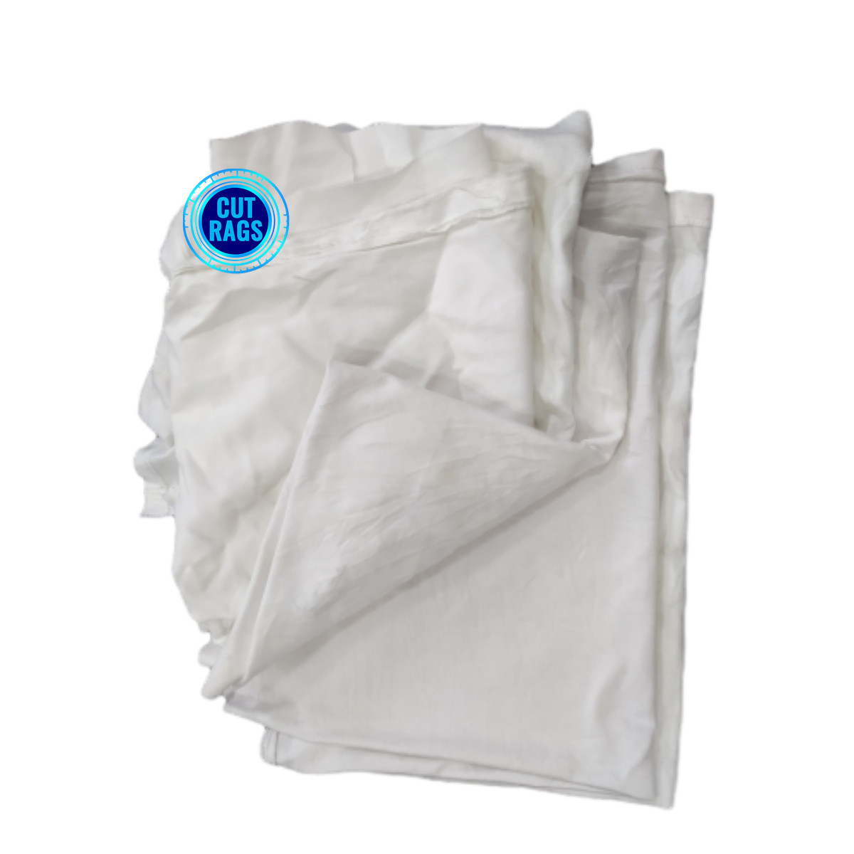 IMPA 232906 Reclaimed Cotton Cut Used T-shirt Cloth Printed WHITE Rag ...