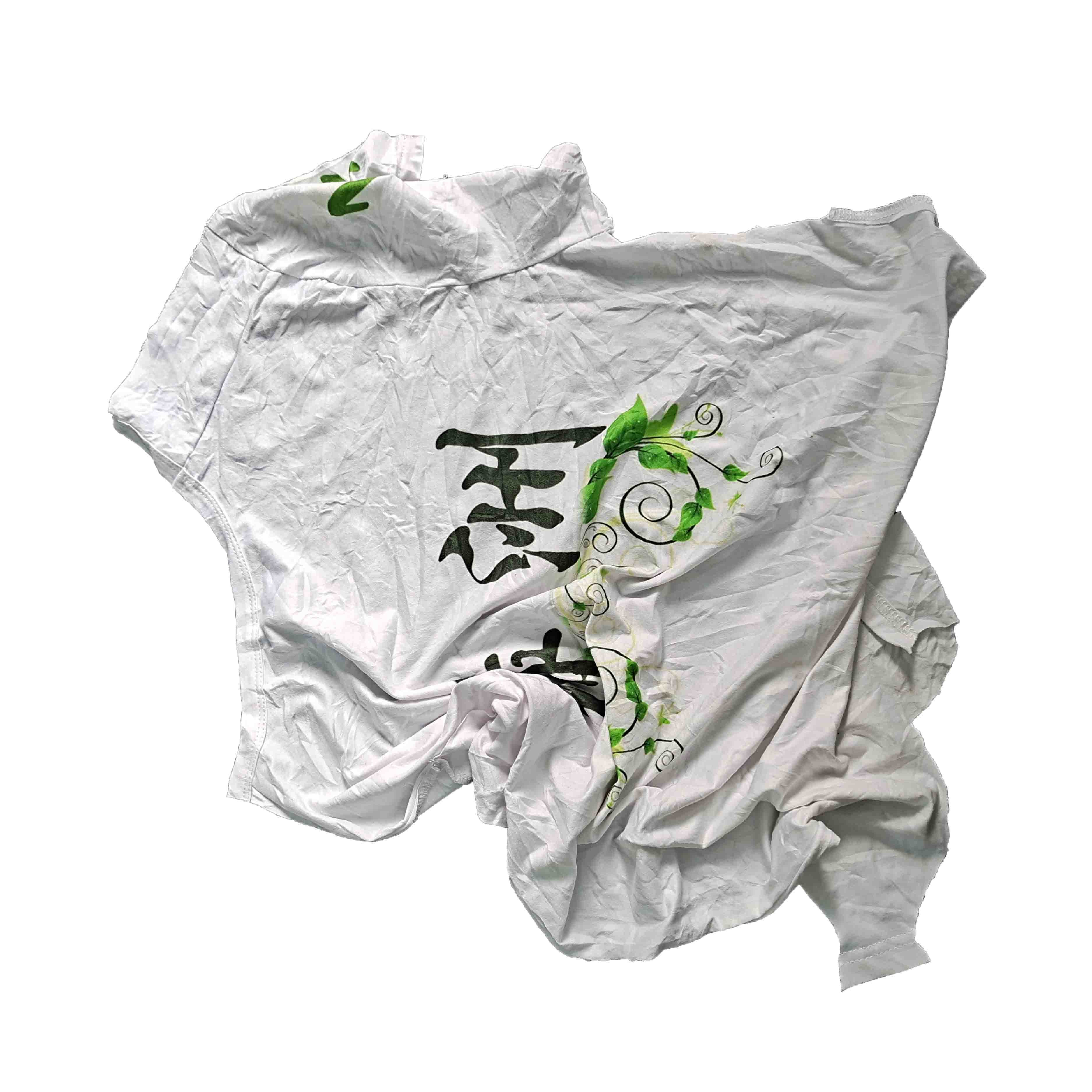 2kg/bale White T Shirt Rags