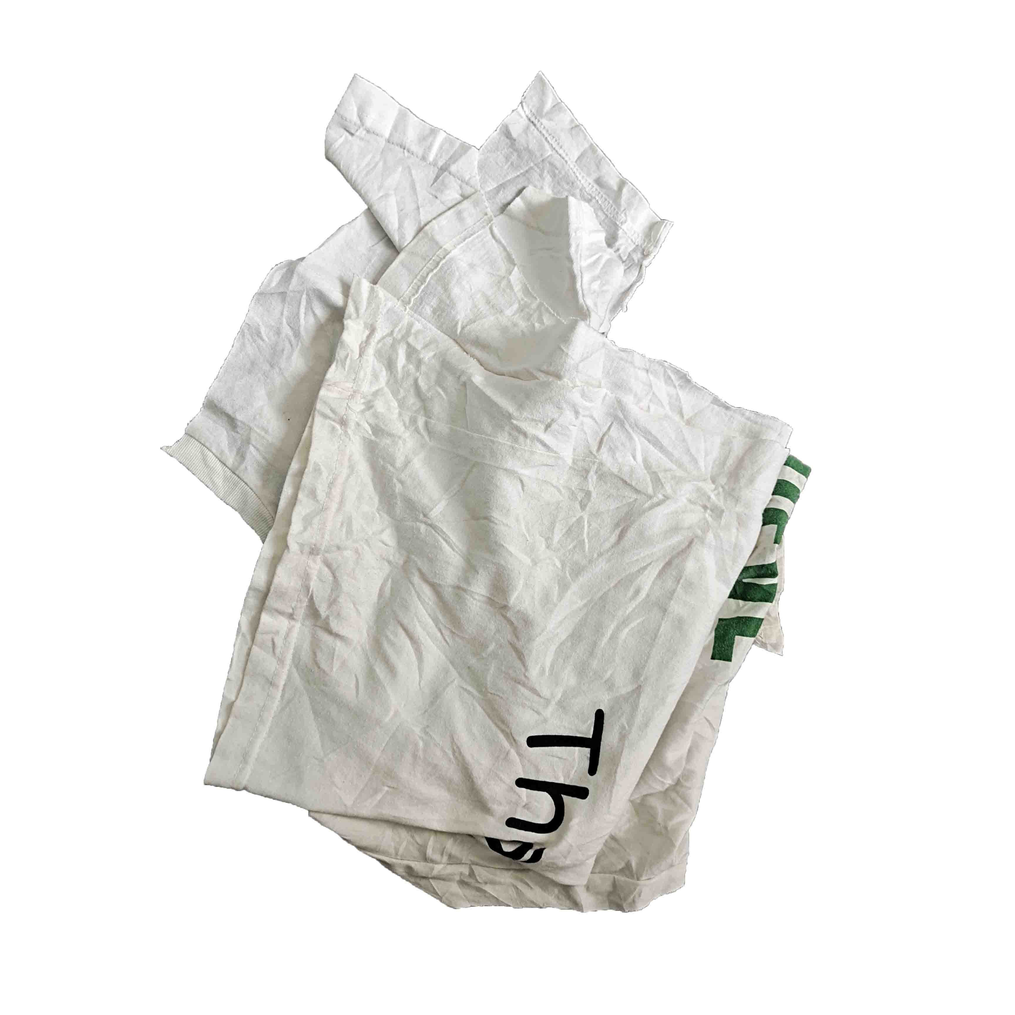 2kg/bale White T Shirt Rags