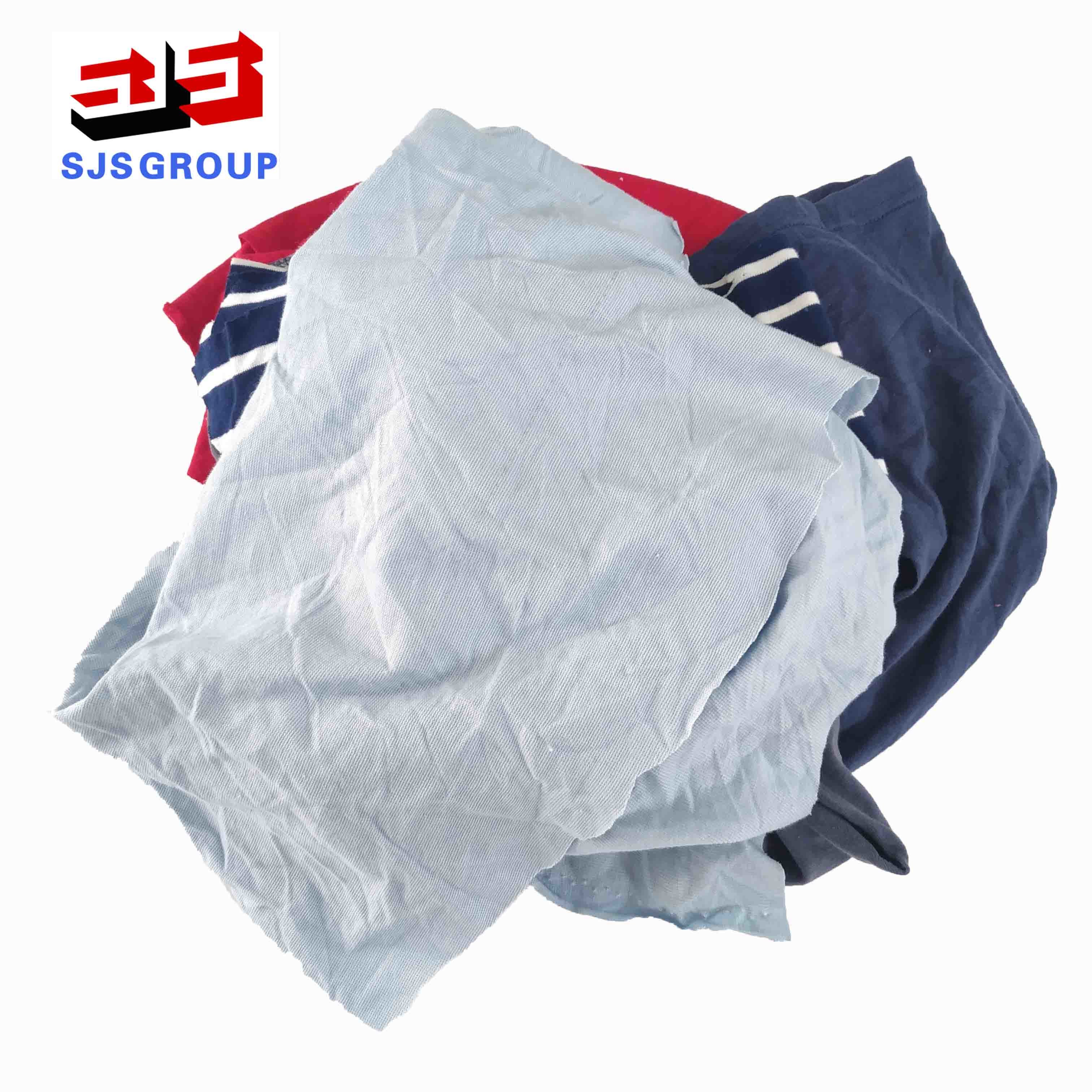 Dark Color Cotton T Shirt Rags 50*50cm For Industrial Wiping