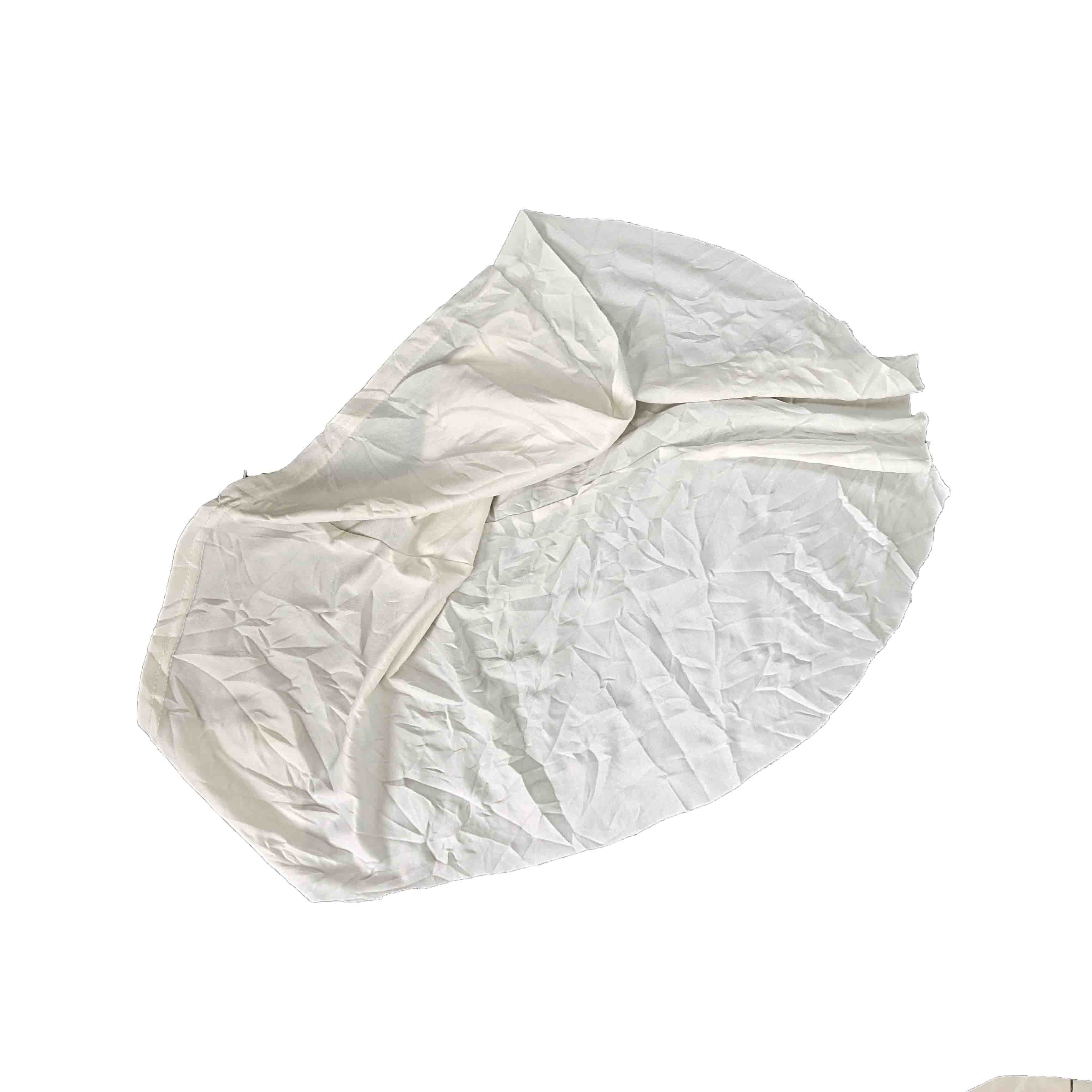 100% Cotton 30cm 55Cm 20kg/Bale White T Shirt Rags
