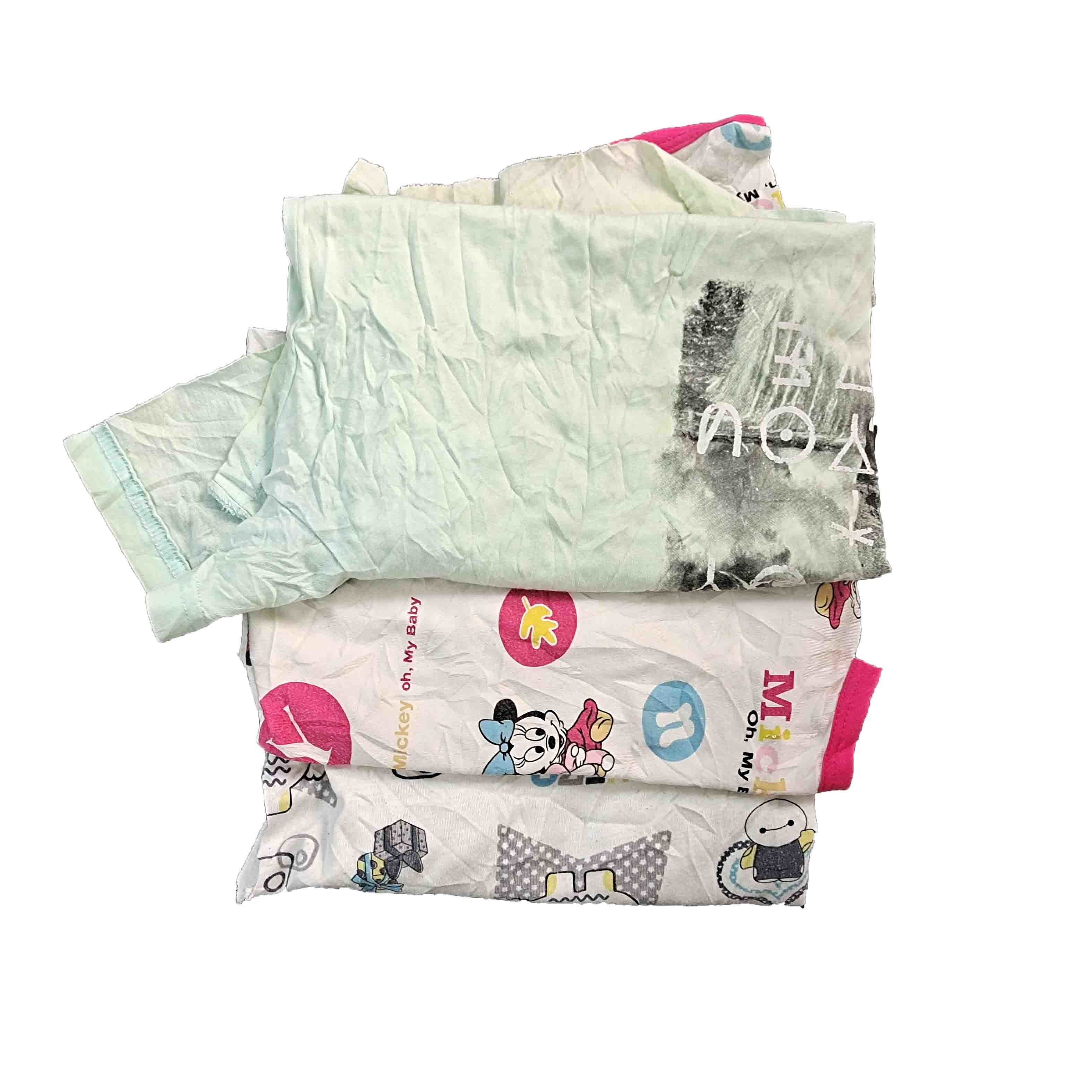 Light Color Recycled 20kg Packing 85% Cotton T Shirt Rags