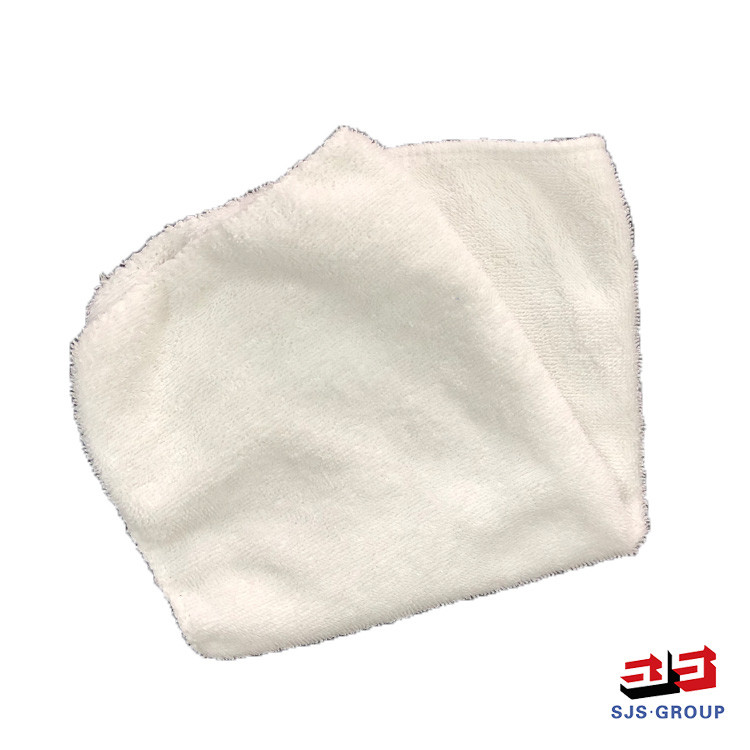 ISO9001 Car Cleaning 100kg Packing White Towel Rags