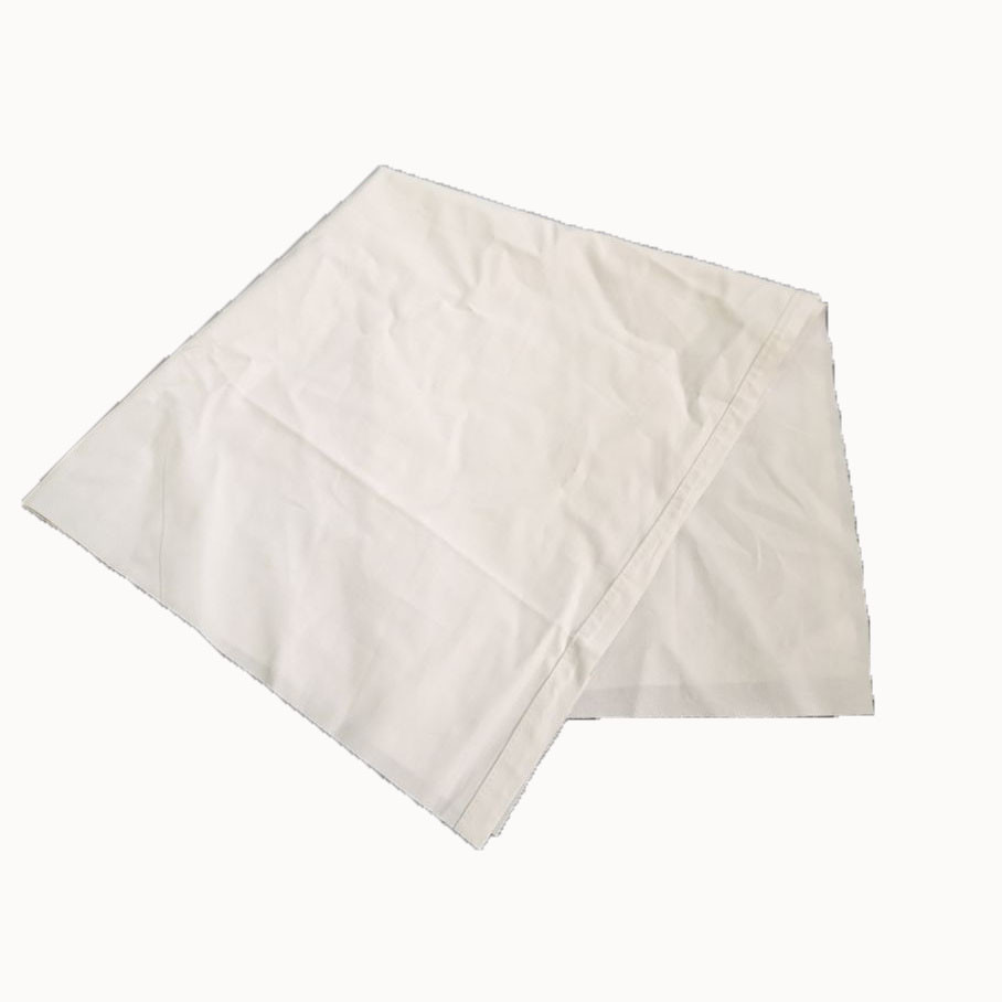Marine Cleaning White Bed Sheet Recycled Cotton Rags 49*49cm