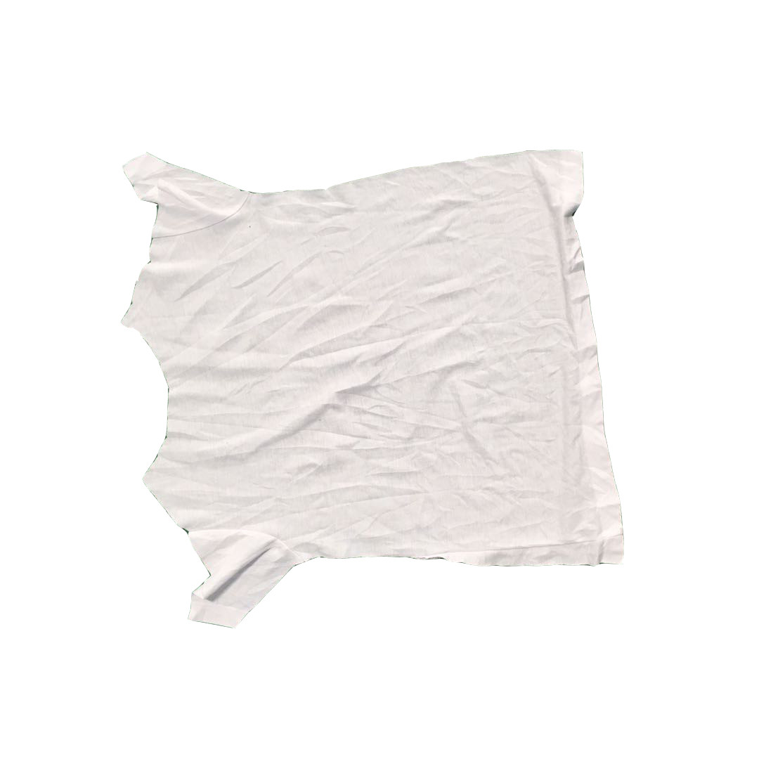 Grade A Cotton White T Shirt Rags 55*60cm ISO9001 For Ship Cleaning Industrial Wiping Rags