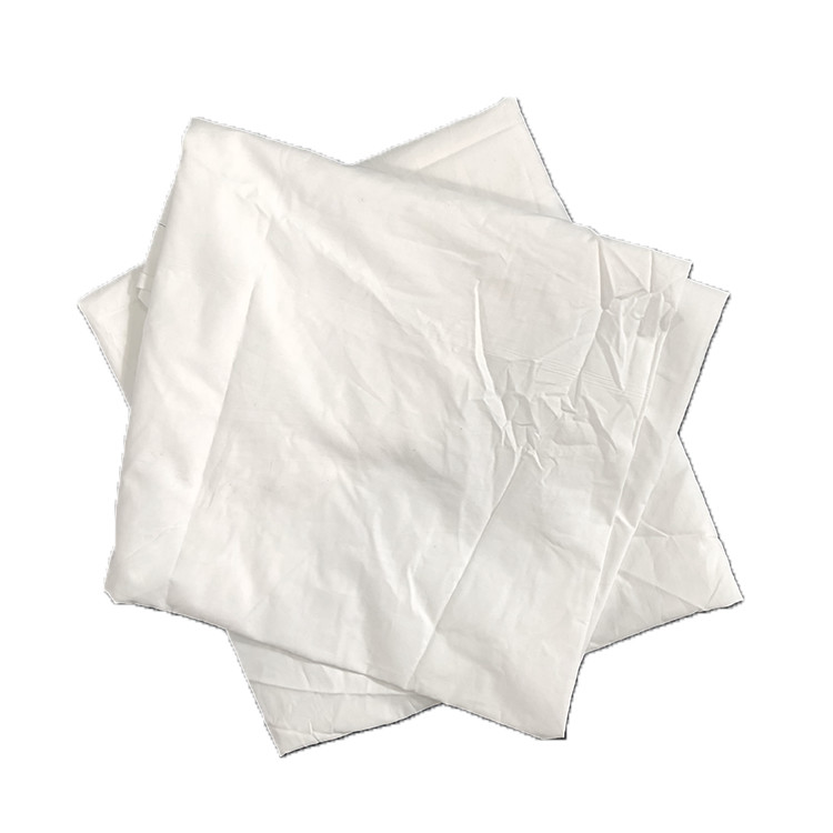 White Bed Sheet Regular Size Hotel Recycled Industrial Cotton Rags