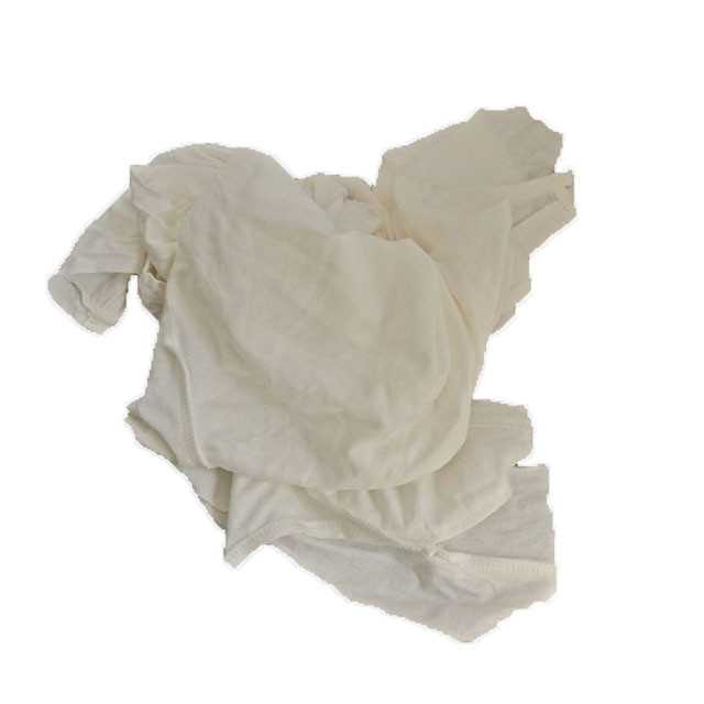 Recycled White T Shirt Industrial Cotton Rags