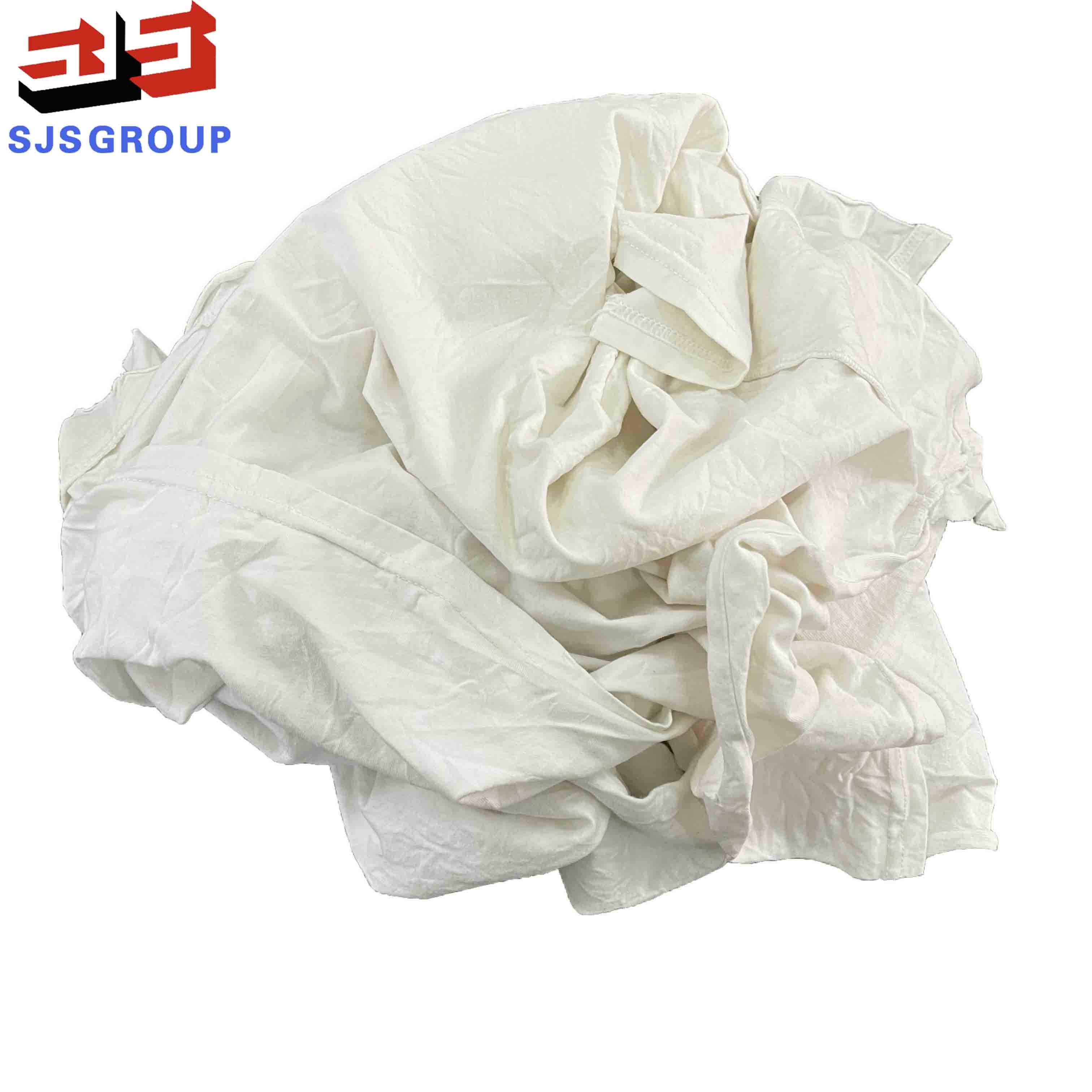 Marine Cleaning Strong Water Absorbency 10kg 100 Cotton White T Shirt Rags