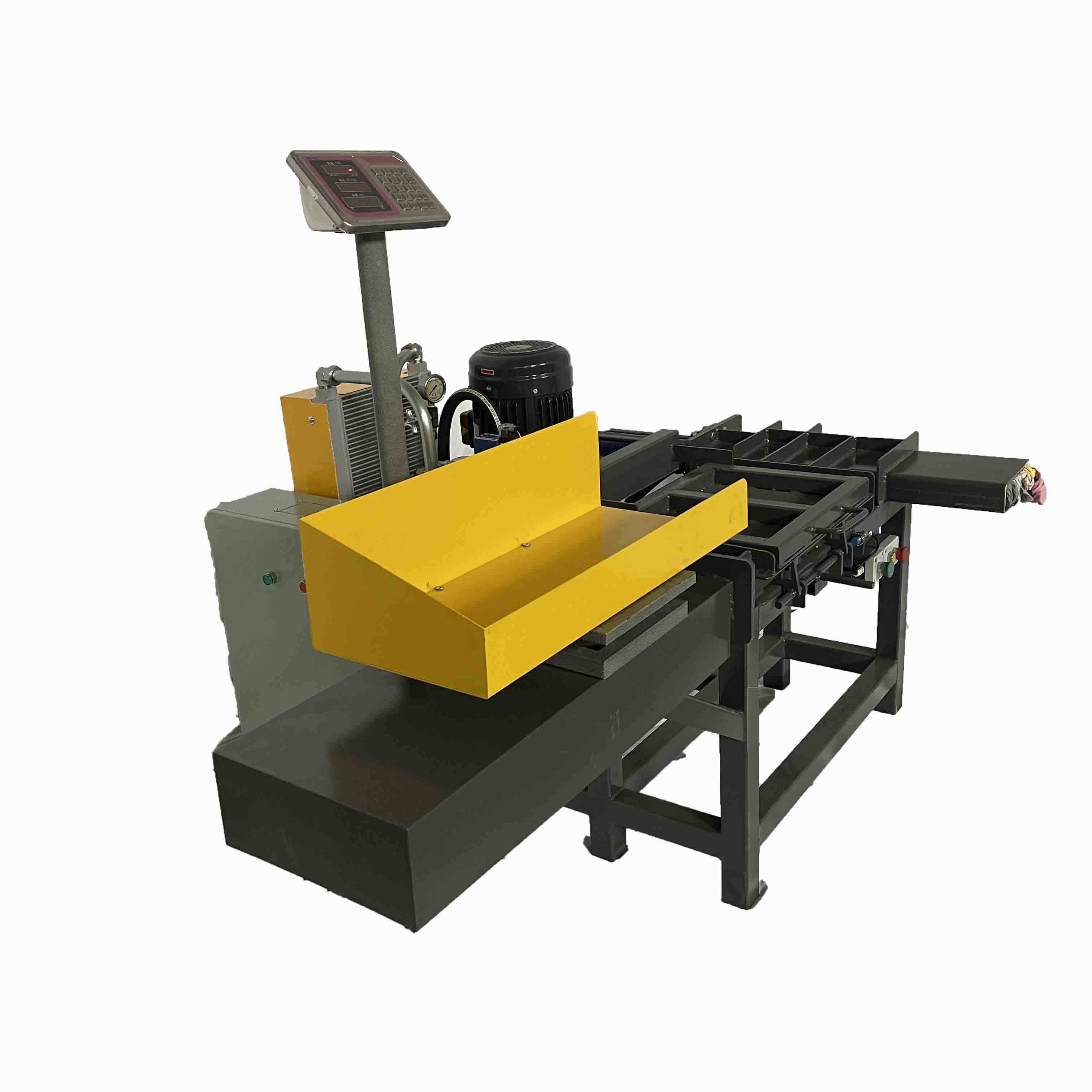 Push Button Control Horizontal Rag Baler 5.5KW With Integrated Scale