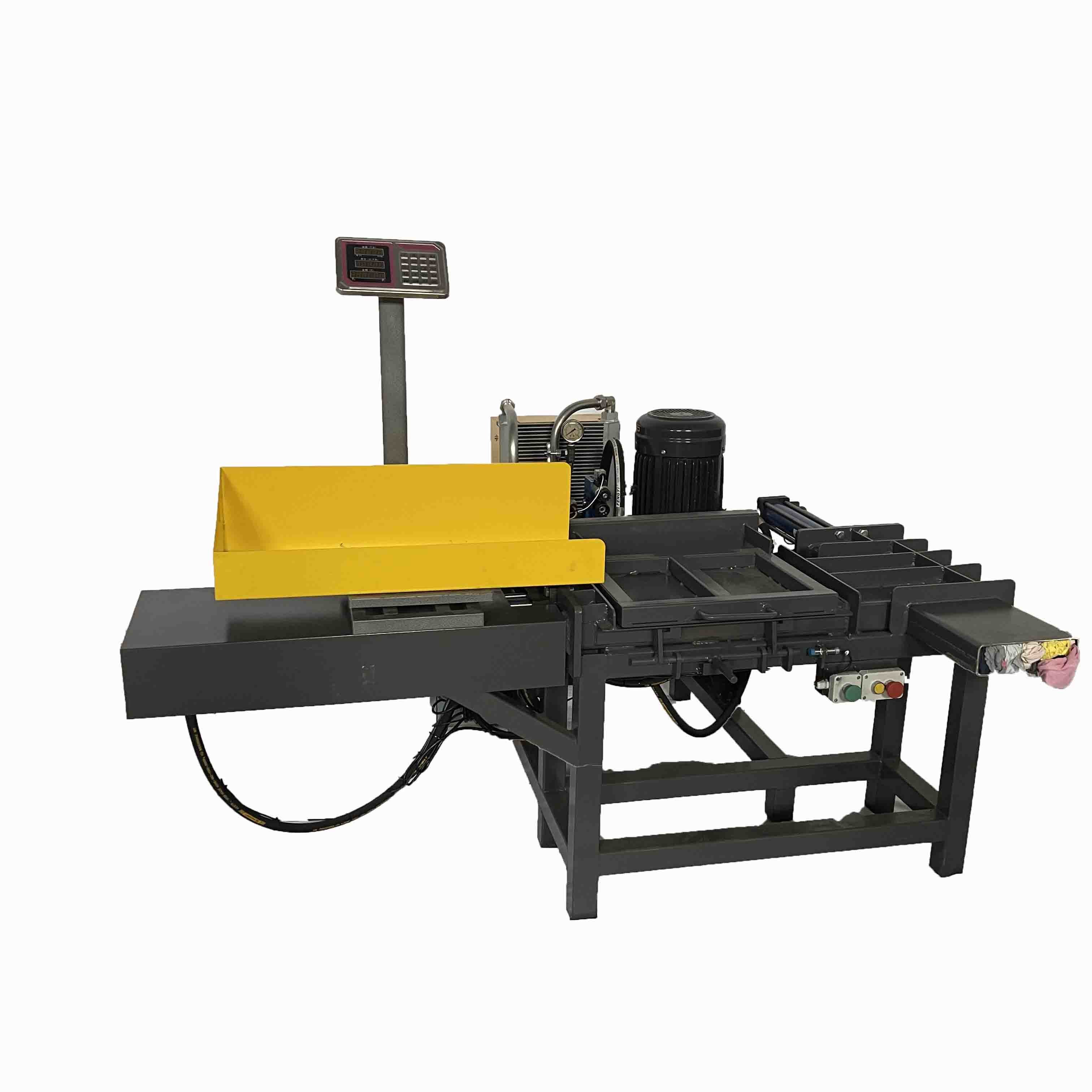 Scale Weighing Horizontal Baling Press Machine For Packing Textile