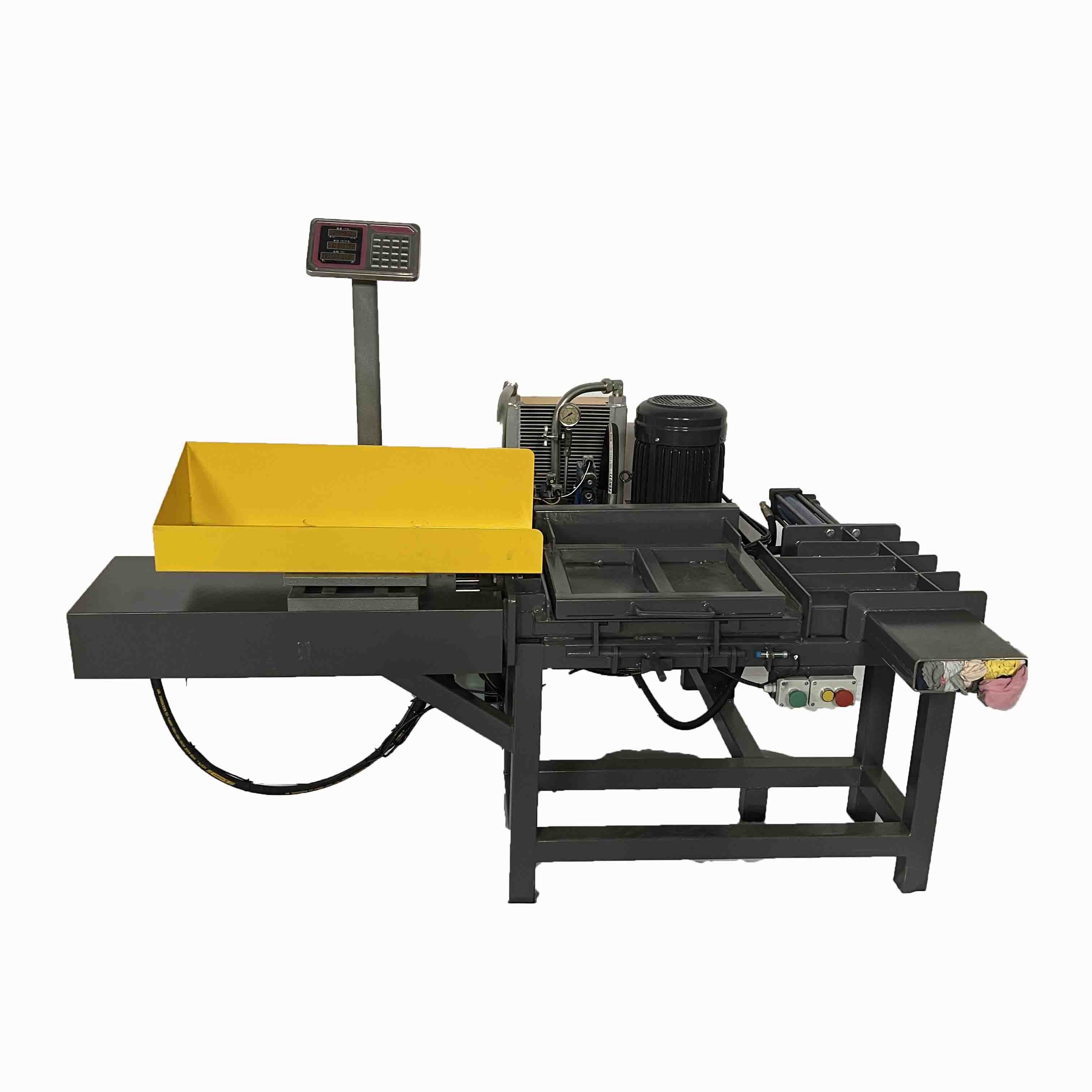 Scale Weighing Horizontal Baling Press Machine For Packing Textile